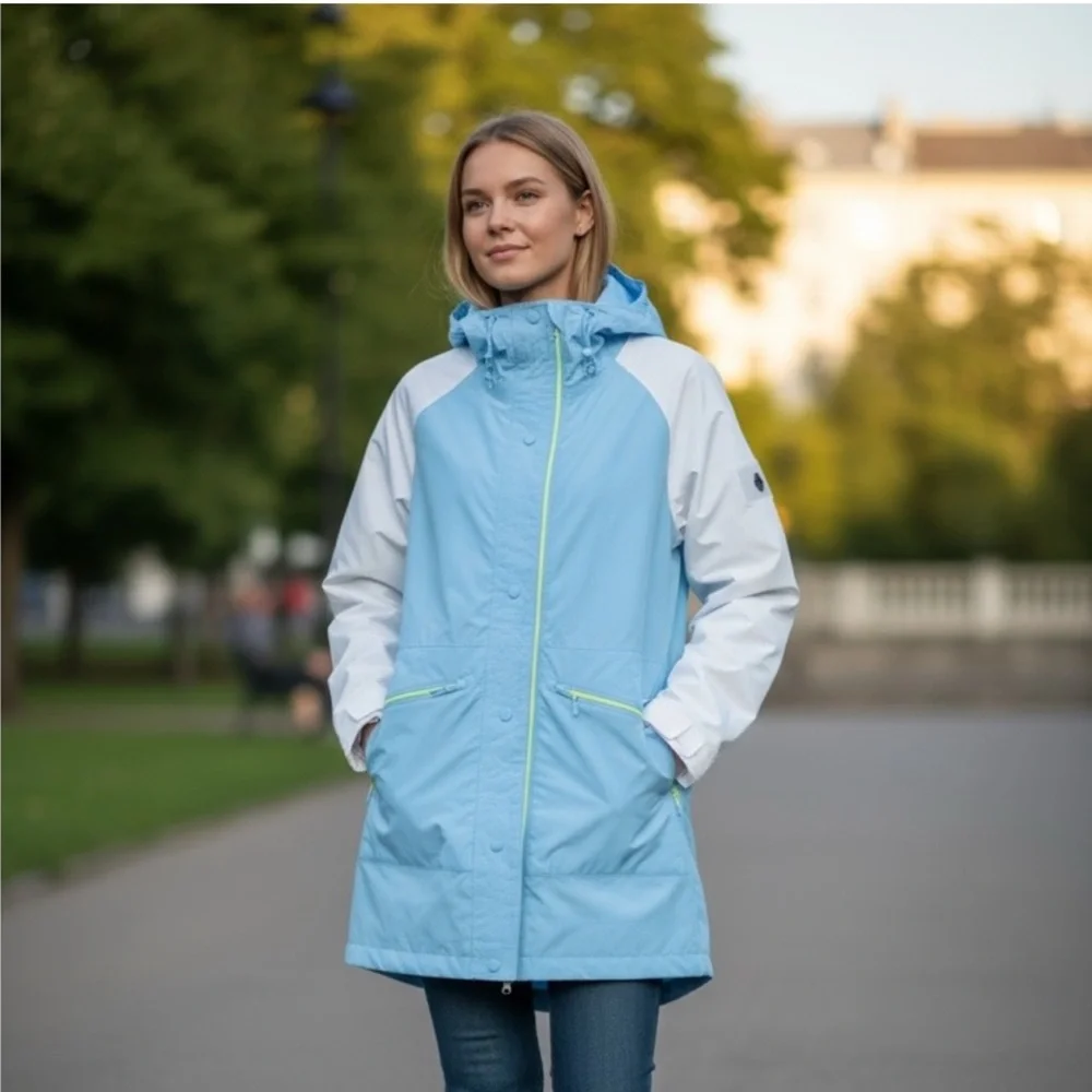 FP Movement Singin In The Rain Colorblocked Packable Jacket - Picture 2 of 15